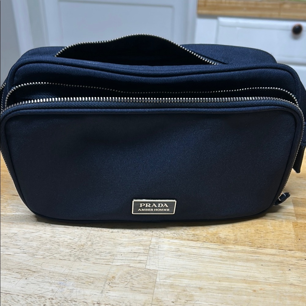 PRADA Men's Blue/Black toiletry bag